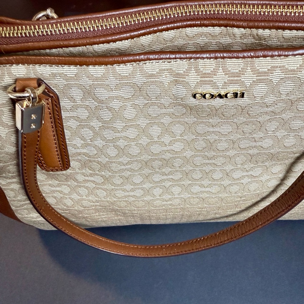 Coach Tan and Brown Women's Tote